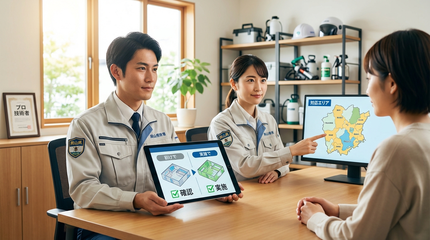 岡山で害虫駆除におすすめの業者8選！料金相場と選び方を徹底解説 - セクション画像 1