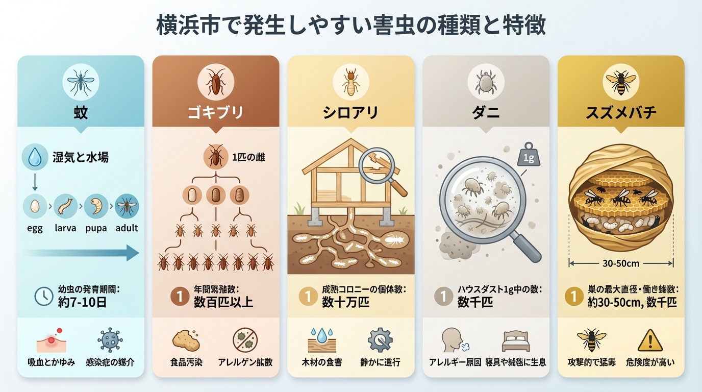 横浜で害虫駆除におすすめの業者7選!料金相場と選び方を徹底解説 - インフォグラフィック画像 5