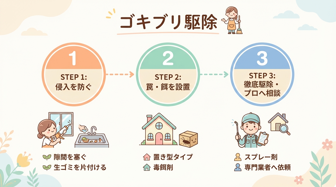 ゴキブリ駆除の料金相場と業者の選び方！2025年最新おすすめ8選 - インフォグラフィック画像 2
