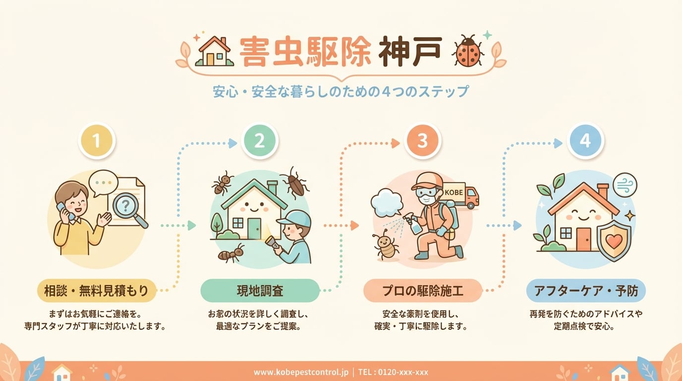 神戸で害虫駆除におすすめの業者8選!料金相場と選び方を徹底解説 - インフォグラフィック画像 8