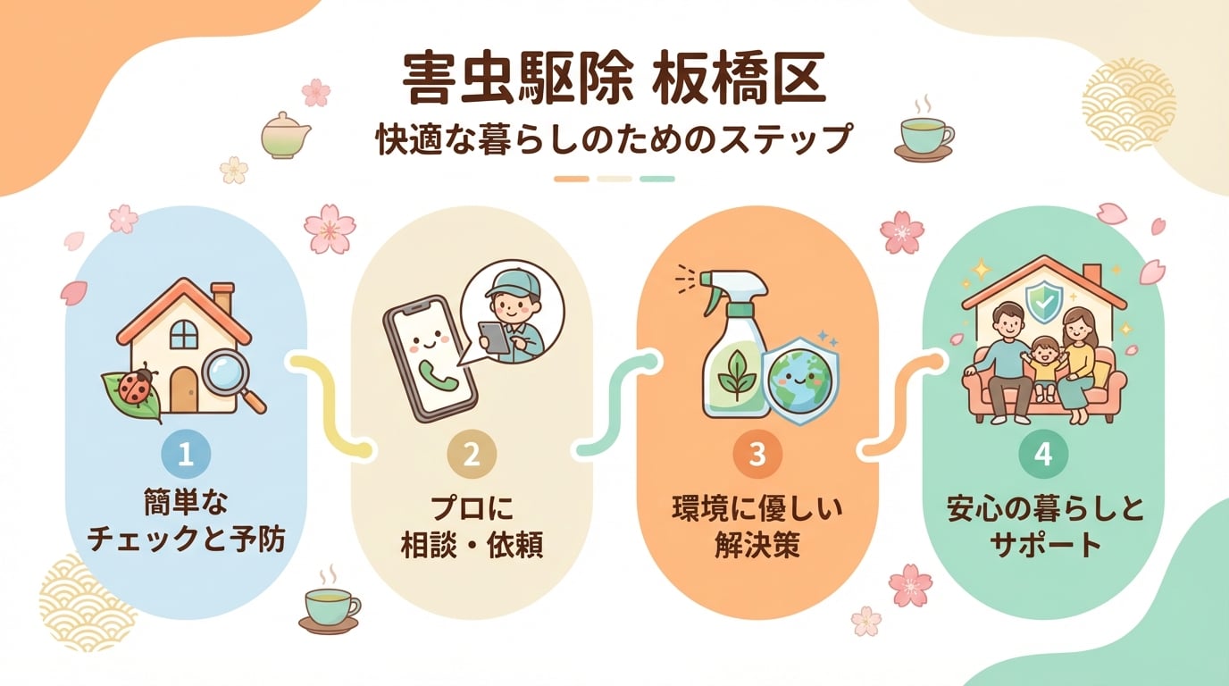 板橋区の害虫駆除業者おすすめ6選！料金相場と即日対応可能な業者を徹底比較 - インフォグラフィック画像 5