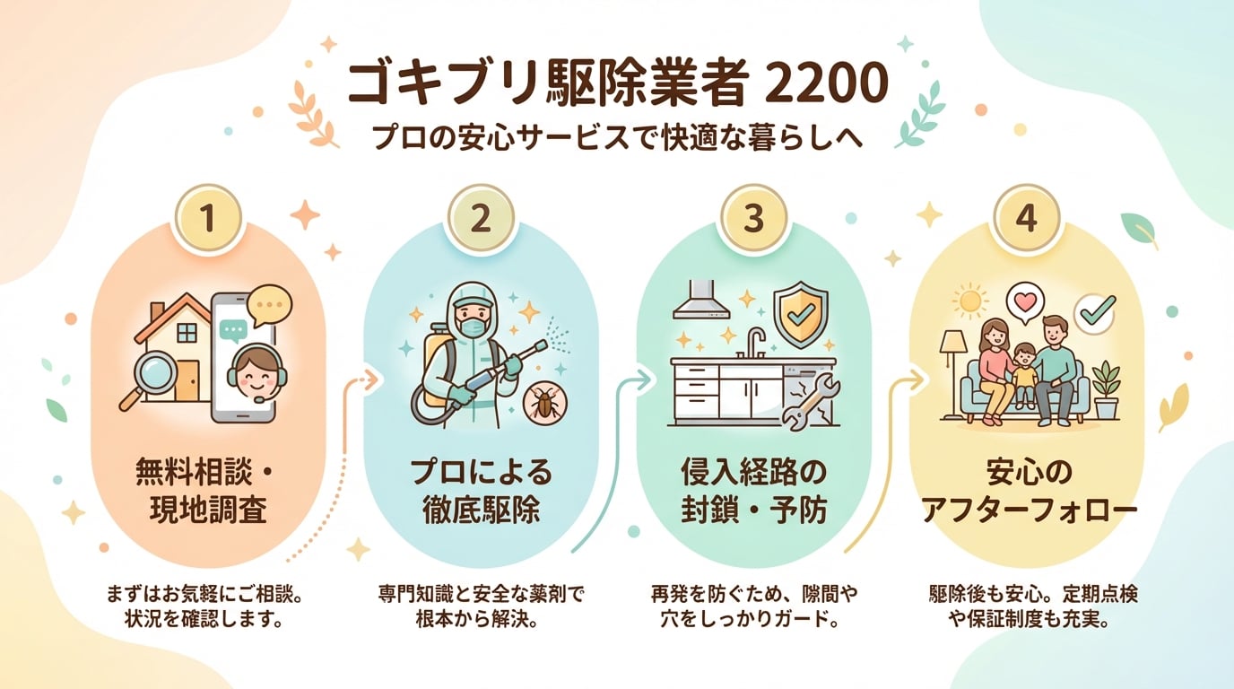 ゴキブリ駆除業者おすすめ6選！料金相場と失敗しない選び方を徹底解説 - インフォグラフィック画像 5