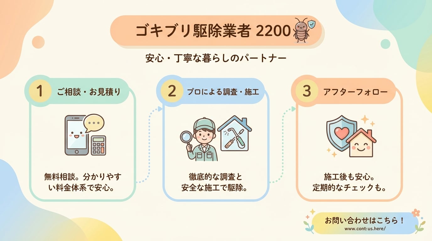 ゴキブリ駆除業者おすすめ6選！料金相場と失敗しない選び方を徹底解説 - インフォグラフィック画像 8